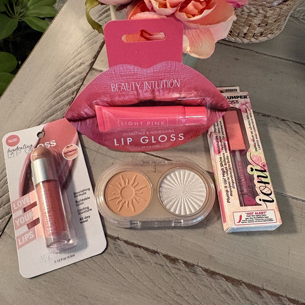 Beauty Intuition Light Pink Hydrating Lip Gloss and More Nourishing Shine